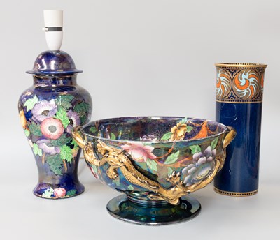 Lot 212 - A Collection of Maling pottery, including a...