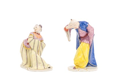 Lot 52 - A Nymphenburg Porcelain Chinoiserie Figure,...