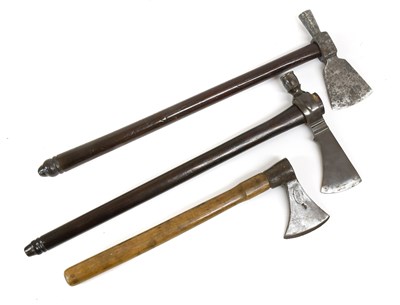 Lot 319 - Two Woodworking Hatchets, one with blade...