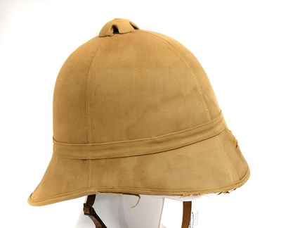 Lot 261 - A US M1889 Sun Helmet, the cork body with four...