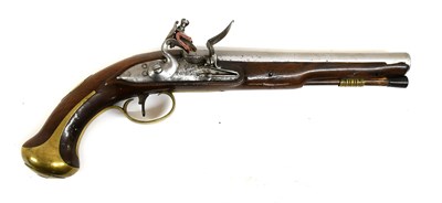 Lot 382 - A Mid-18th Century Coachman's Flintlock Pistol...