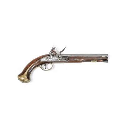 Lot 398 - A Mid-18th Century Coachman's Flintlock Pistol...