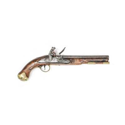 Lot 401 - A George III Light Dragoon Flintlock Pistol by...