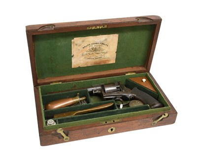 Lot 390 - A 19th Century Five Shot Self-Cocking...
