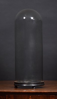 Lot 102 - Glass Dome: A Period Glass Dome, of circular...