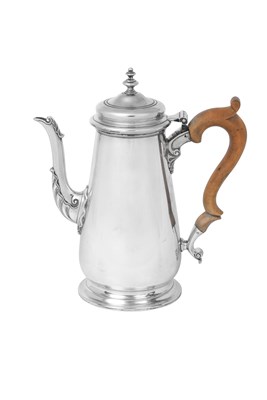Lot An Elizabeth II Silver-Coffee Pot