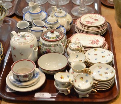 Lot 69 - Bisto Pembroke child's part dinner service, two child's part tea sets and other miniature pottery