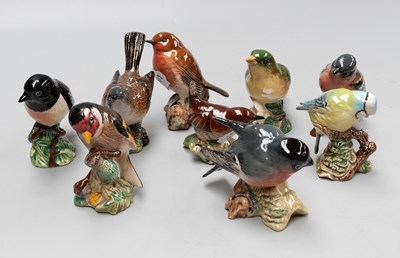 Lot 1141 - Beswick Bird Models, including Robin, Nuthatch,...