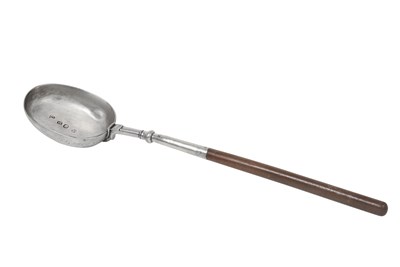 Lot A William and Mary Silver Basting-Spoon