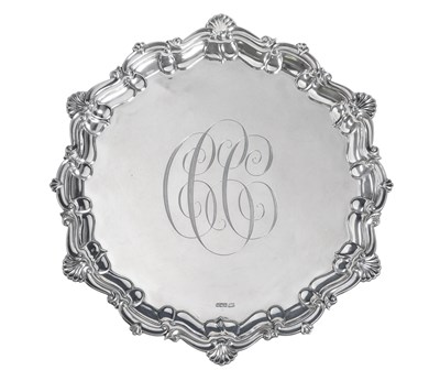 Lot An Edward VII Silver Salver