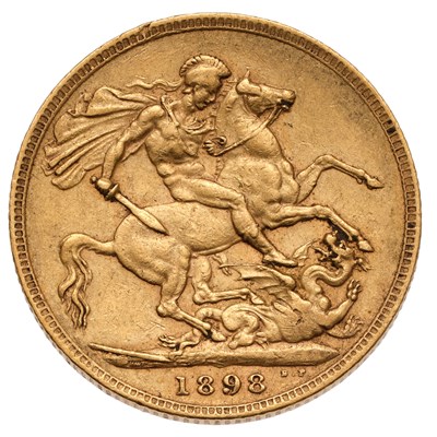 Lot 163 - Victoria, Sovereign 1898; near very fine