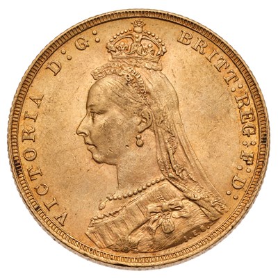 Lot 156 - Victoria, Sovereign 1892; near extremely fine...