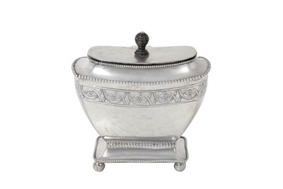 Lot A Dutch Silver Tea-Caddy