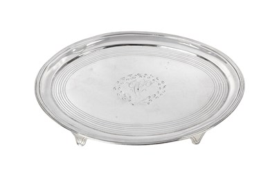 Lot A George III Provincial Silver Teapot-Stand