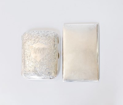Lot 87 - Two Differing Silver Cigarette or Cigar-Cases,...