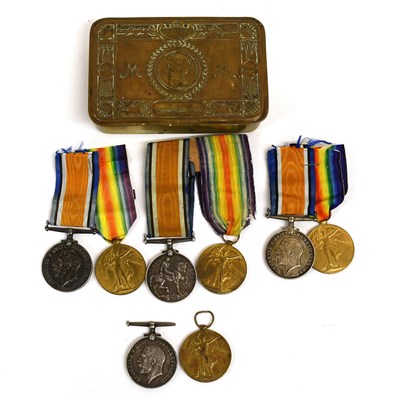 Lot 34 - Four First World War Pairs, each comprising...