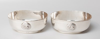 Lot 109 - A Pair of Indian Silver Bowls, Stamped...