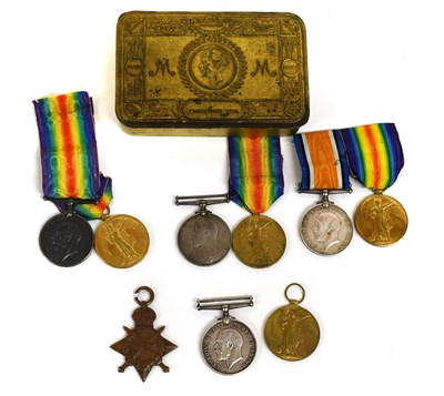 Lot 35 - Three First World War Pairs, each comprising...