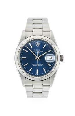 Lot 2346 - Rolex: A Stainless Steel Automatic Calendar...