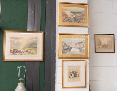 Lot 408 - Thomas Swift Hutton (1865-1935) "Staithes"...