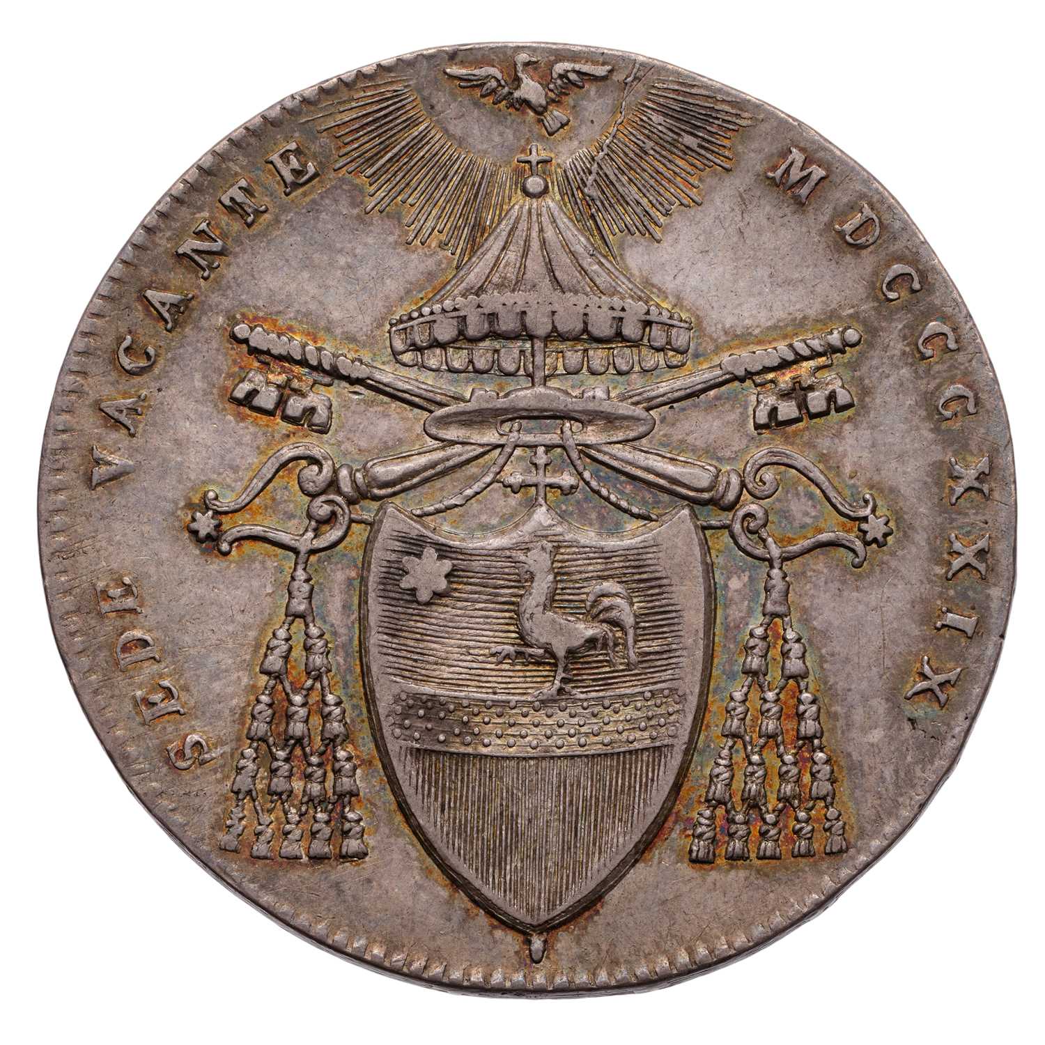 Lot 111 - Italy, Papal States, 1/2 Scudo 1829B, Sede...