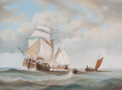 Lot 1153 - William Calladine (b.1941) "Dutch Coastal...