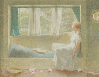 Lot 1003 - Constance Phillott ARWS (1842-1931) Interior...