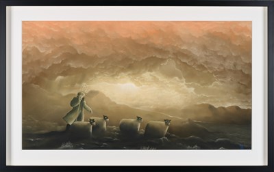 Lot 144 - Mackenzie Thorpe (b.1956) "Through a Storm"...