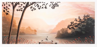Lot 1049 - After Mackenzie Thorpe (b.1956) "Whispering...