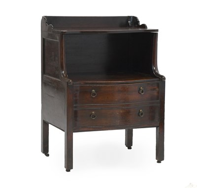 Lot 509 - A George III Mahogany Bedside Commode, late...
