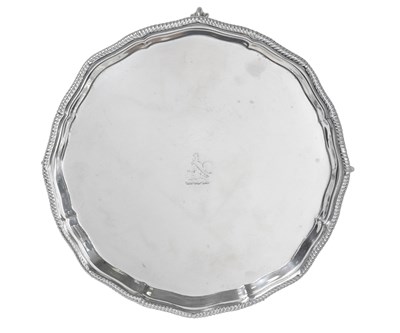 Lot An Edward VII Silver Salver