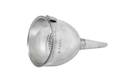 Lot A George III Silver Wine-Funnel