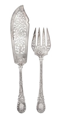 Lot A Pair of Victorian Silver Fish-Servers