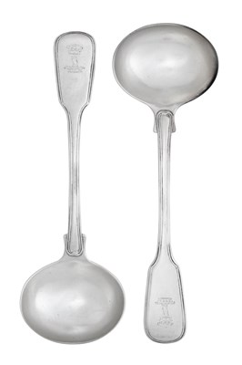 Lot A Set of Four George IV Silver Sauce-Ladles