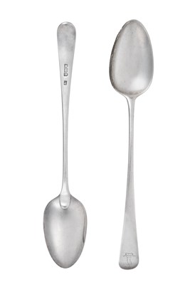 Lot A Set of Four George III Silver Basting-Spoons