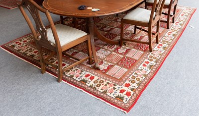 Lot 1274 - Indian Rug, the compartmentalised field...