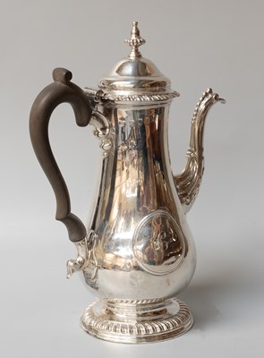 Lot 23 - A George III Silver Coffee-Pot, Maker's Mark...