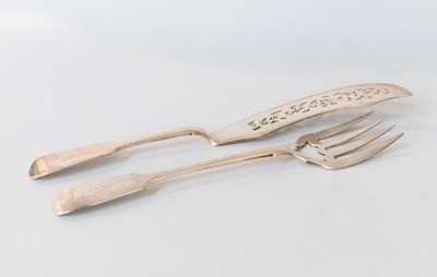 Lot 125 - A Pair of Victorian Fish-Servers, by Elizabeth...