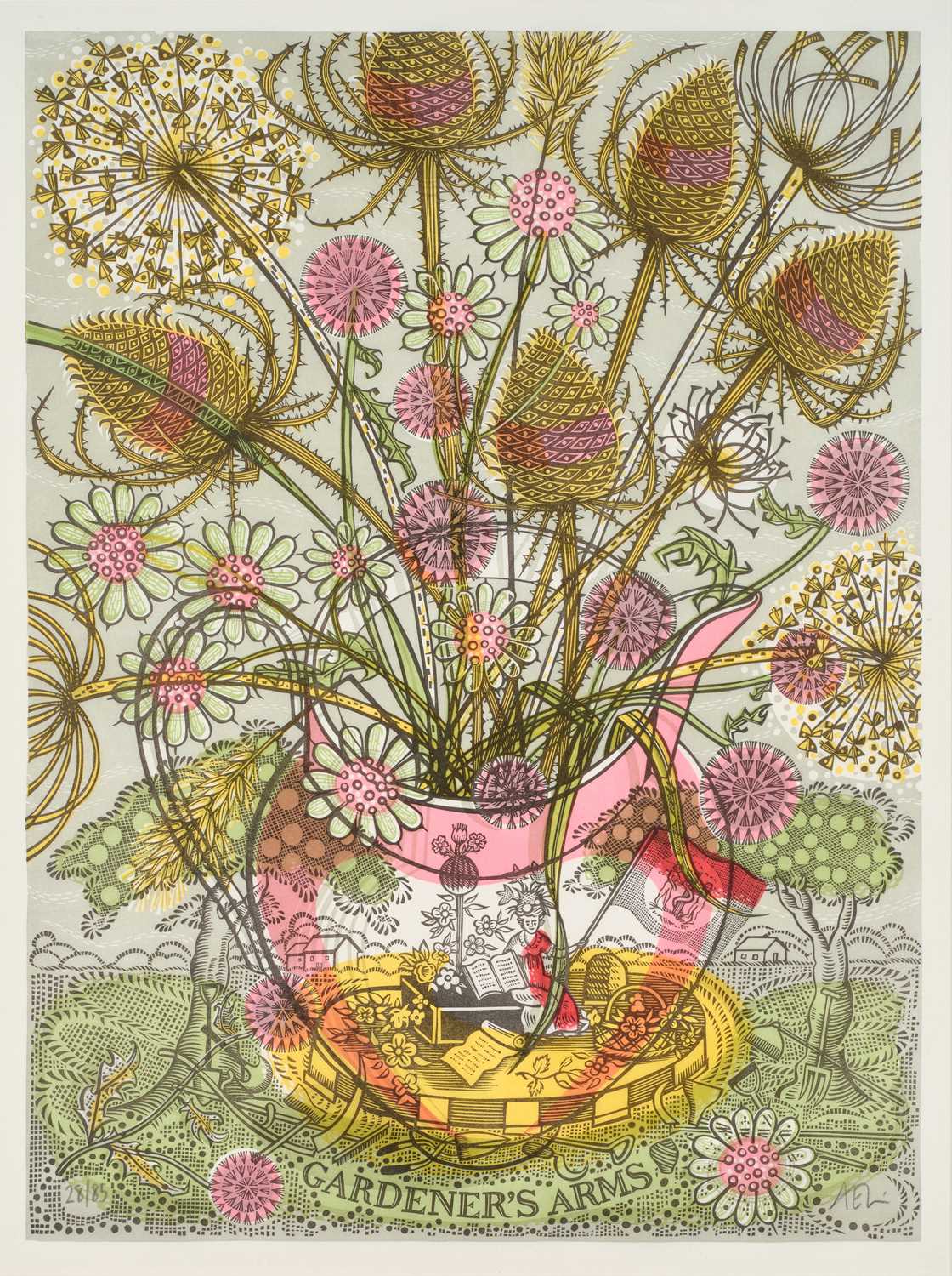 Lot 127 - Angie Lewin (b.1963) "Gardener's Arms"...