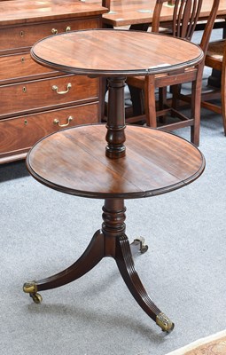 Lot 1300 - A Regency Mahogany Drop Leaf Two Tier Dumb...