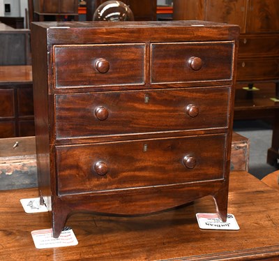 Lot 1261 - A Victorian Mahogany Miniature Apprentice...