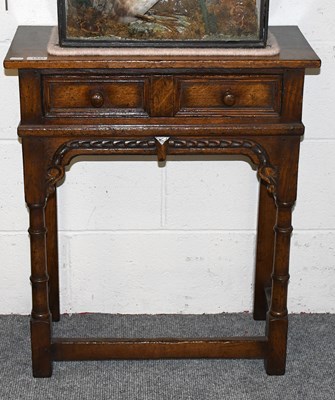 Lot 1334 - A Small Reproduction Siesta Oak Single Drawer...