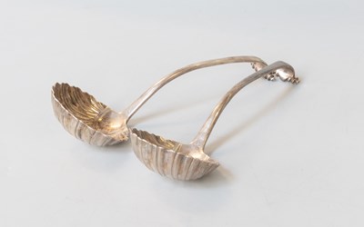 Lot 129 - A Pair of George III Silver Sauce-Ladles, by...