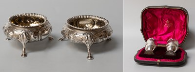 Lot 39 - A Pair of Victorian Silver Salt-Cellars,...