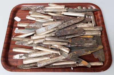Lot 44 - A Collection of Silver Table-knives and Cheese-...
