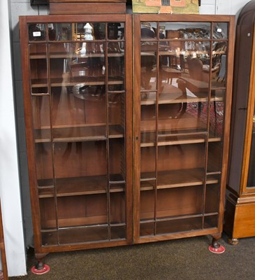 Lot 500 - A George III Mahogany Glazed Two Door Book...