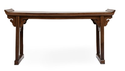Lot 96 - A Chinese Padouk-Wood Altar Table, Qing...