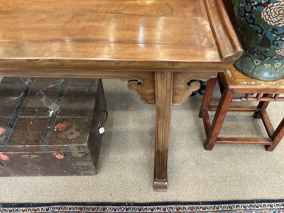 Lot 96 - A Chinese Elm Altar Table, Qing Dynasty, 19th...
