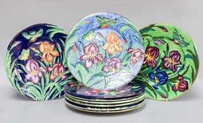 Lot 250 - A Collection of Maling Pottery Cabinet Plates,...