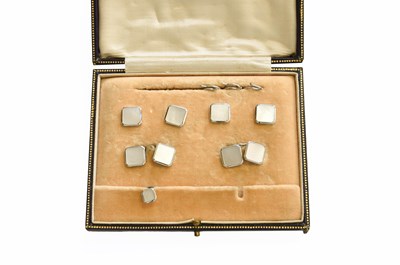 Lot 339 - A Mother-of-Pearl Cufflink, Button and Dress...